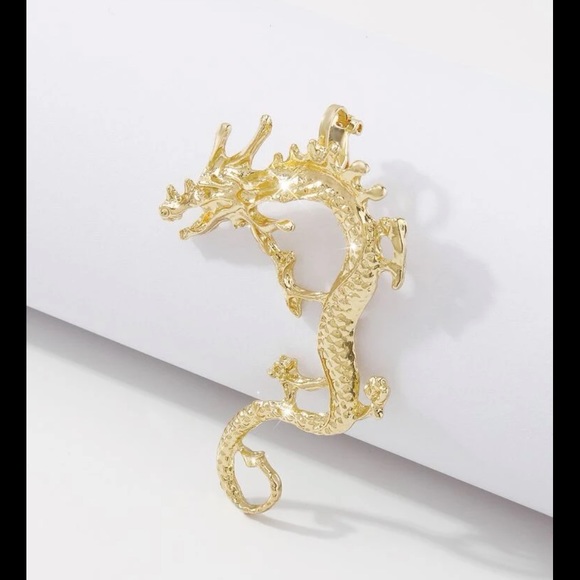 Gold Dragon Ear Cuff - Picture 3 of 6